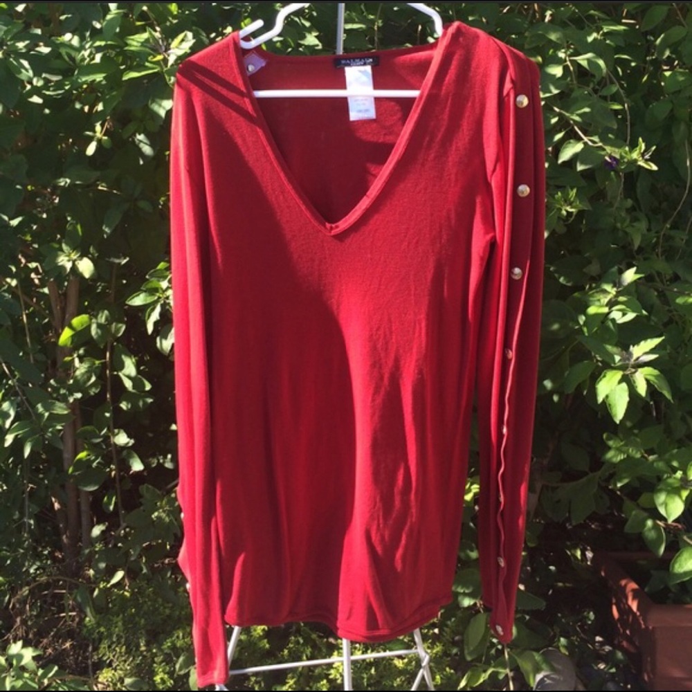 Vintage Red Balmain Blouse/Sweater